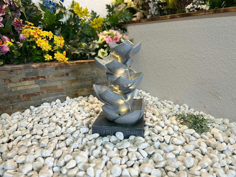 Tranquillity Water Features Lotus Leaf Contemporary Water Feature