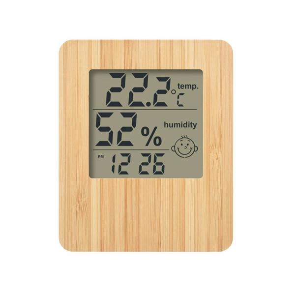 MidOcean Bamboo Digital Desk Clock - Wood - 