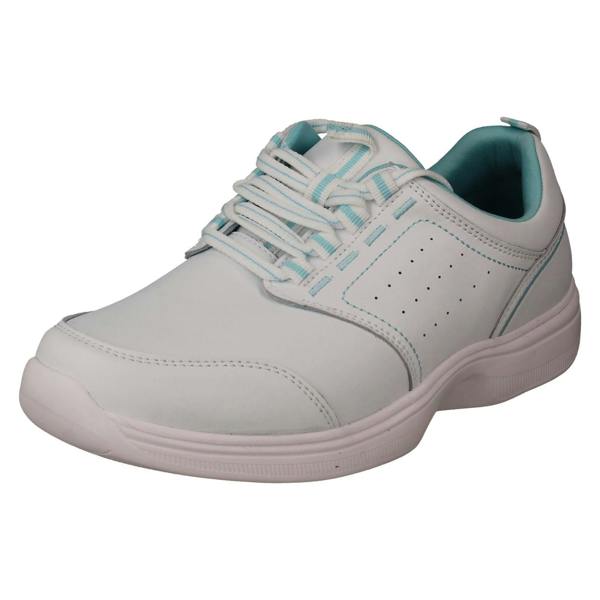 Padders Ladies Padders Dual Fit Casual Leather Trainers  Bobbie