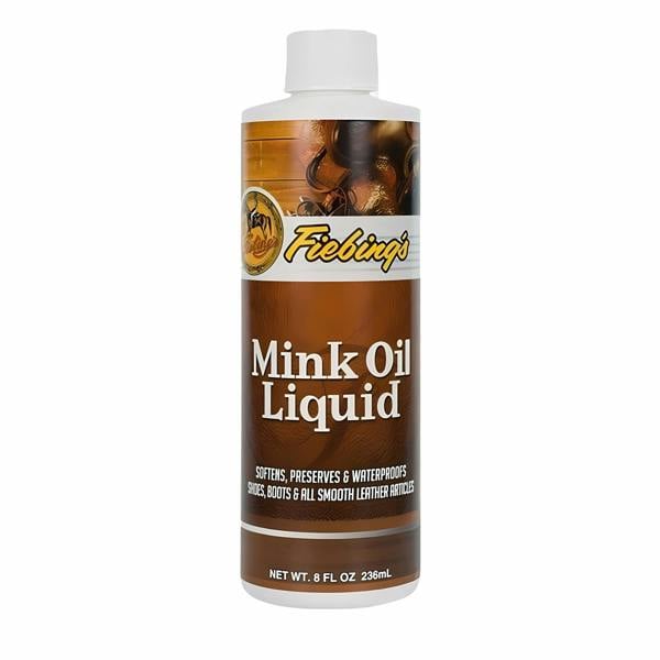 Fiebing's Mink Oil Liquid - Deep Conditioning & Weather Protection for Leather 8oz
