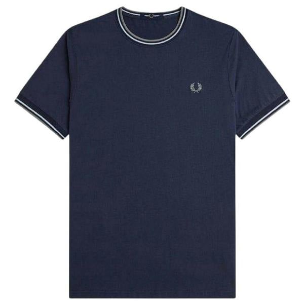 Fred Perry Mens Tipped T-Shirt - Airforce Blue - 