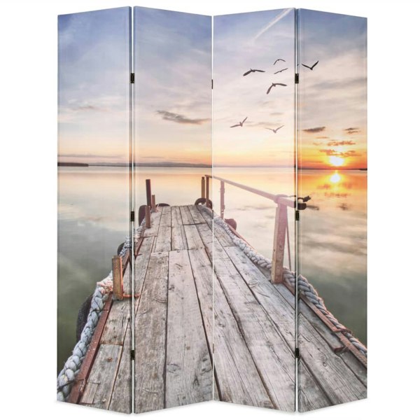 Berkfield Folding Room Divider 160x170 cm Lake