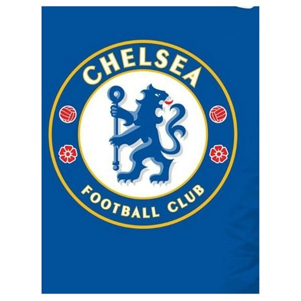 Chelsea FC Reversible Cotton Crest Duvet Cover Set - Royal Blue/White