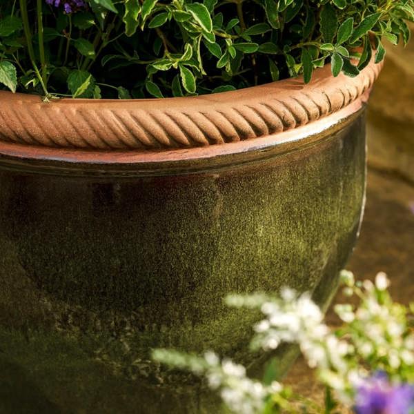 Abode Home & Gifts Ceramic Outdoor Planter 48cm | Oliver Green