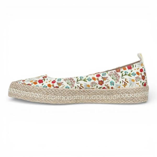 Blowfish Malibu Benita - Women's Floral White Ballet Flats Ballerina Shoes
