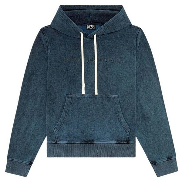 Diesel Mens Faded Hoodie - Dark Grey