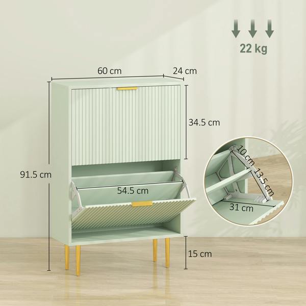 Flip-down Shoe Cabinet
