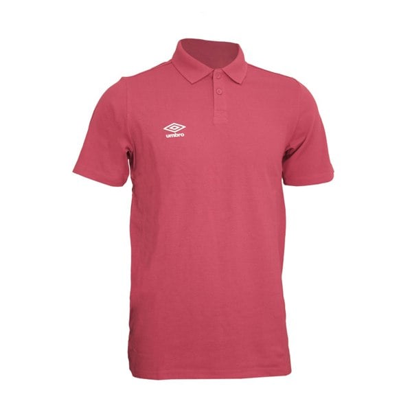 Umbro Mens Essential Polo Shirt - New Claret/White