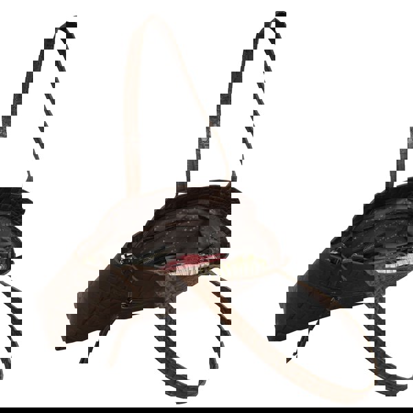 Assots London 'JUDITH' Tan Croc Real Leather Shoulder Bag