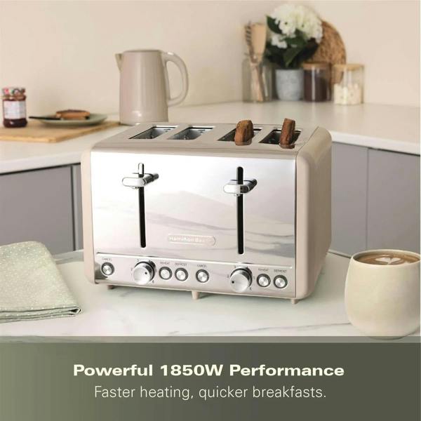 Hamilton Beach Harmony 4 Slice Toaster - Cappuccino