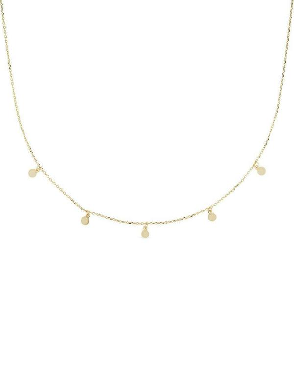 Dainty 18K Gold Disc Choker Necklace - Necklaces - Elk & Bloom