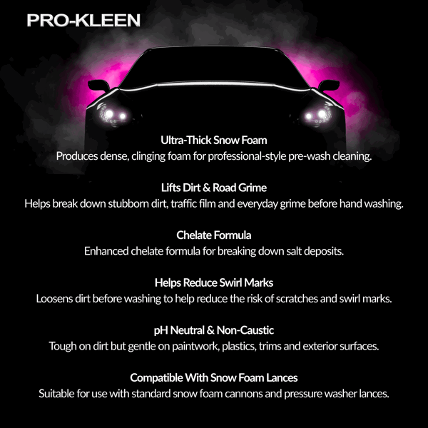 ProKleen Pro-Kleen Super Snow Foam Car Shampoo 2L Bubblegum