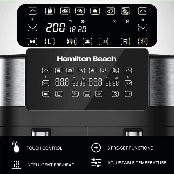 Hamilton Beach HealthyCook 8L Dual Air Fryer - Hamilton Beach UK