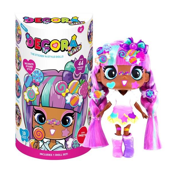 Decora Girlz 5" Fashion Doll – Sweetie - with Stickers & Accessories