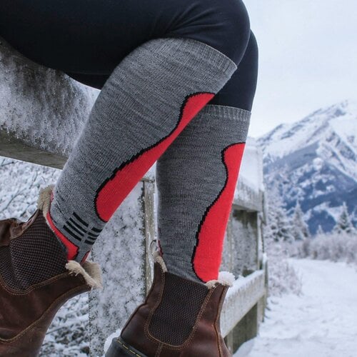 Sock Snob 12 Pack Mens Ladies Knee High Wool Ski Socks 2.0 TOG Full Cushion Socks