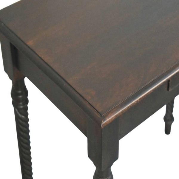Artisan Furniture Solid Wood Cordelier Turned-Leg Writing Desk