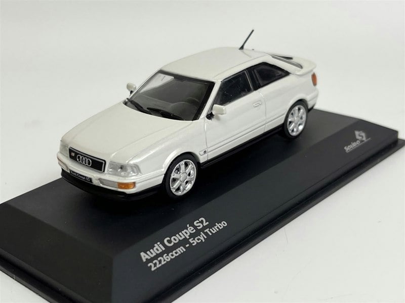 Solido 1992 Audi Coupe S2 2226ccm 5cyl Turbo White 1:43 Scale 4312202