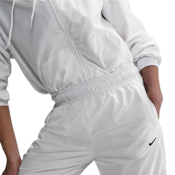 Nike Sportswear Classic Woven Mid-Rise Loose White Joggers XS