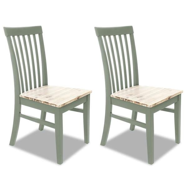 Statement Furniture Florence Highback Wooden Seat Dining Chairs Set of 2
