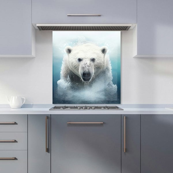 Warren Reed - Designer Polar Bear Splashart Kitchen Splashback