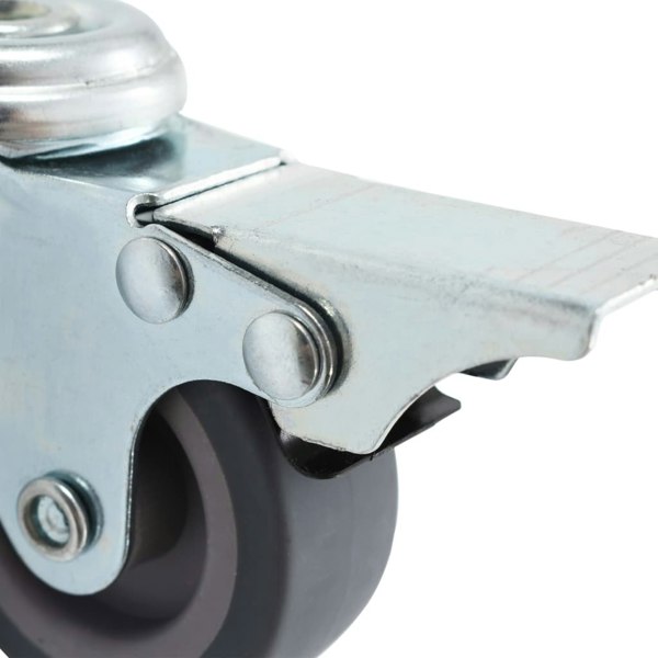 Berkfield 12 pcs Bolt Hole Swivel Casters 50 mm