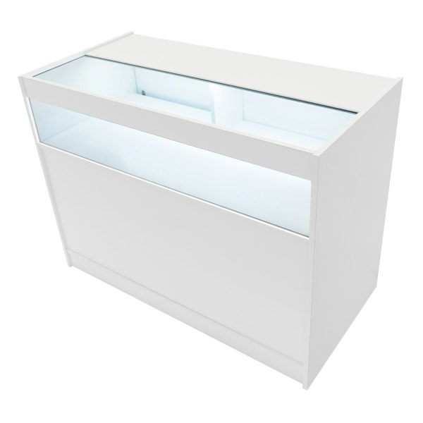 Monstershop Hyperion LED Shop Counter Set K1200, B1200, TB60 & LM60 - White