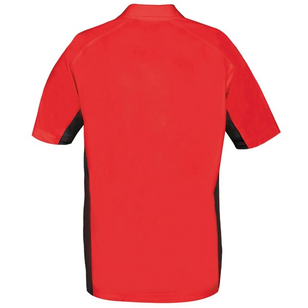 Stormtech Mens Two Tone Short Sleeve Lightweight Polo Shirt - Red/Black