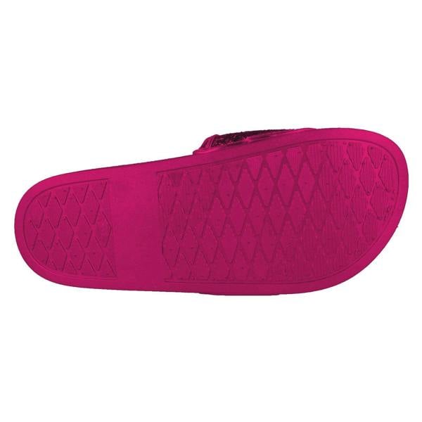 Spot On Ladies Spot On Flat Glitter Vamp Sliders