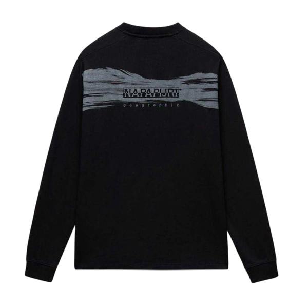 Napapijri Mens Cotton Jersey T-Shirt - Black Beauty - 