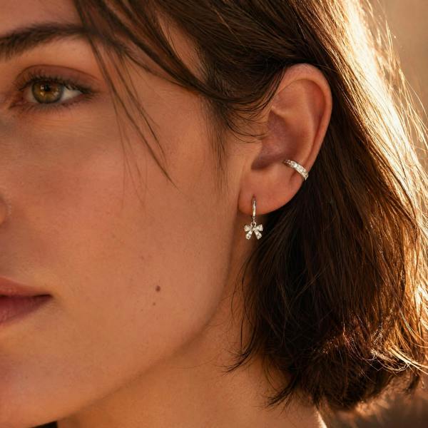 Gold Trip Crystal Baguette Ear Cuff