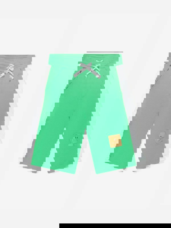 Aigner Boys Logo Bermuda Shorts in Green