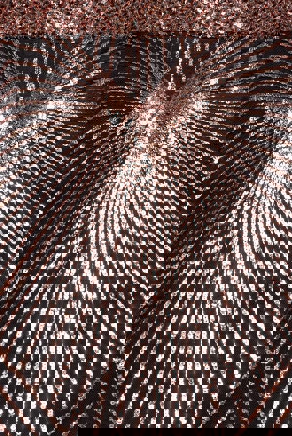 Starburst Sequin Maxi Dress - Rosegold DR1824