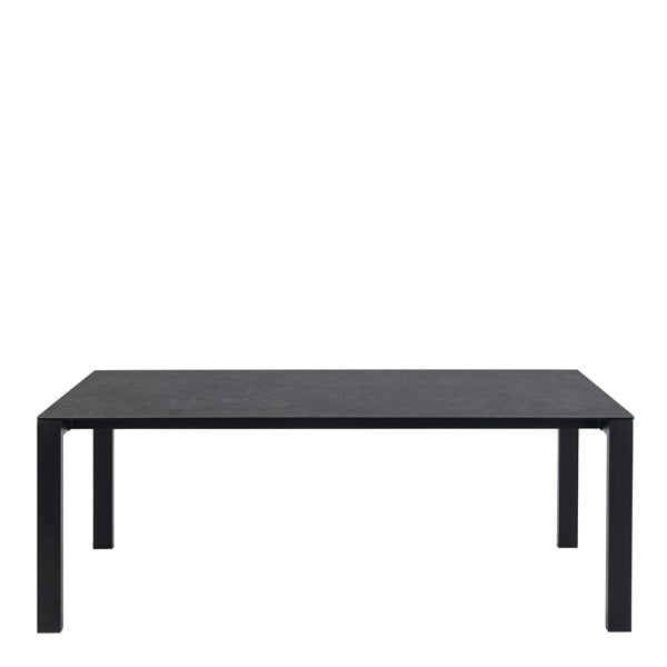 Furniture To Go Brentford Matt Black Ceramic Dining Table