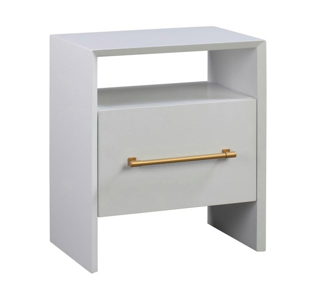 Furniture Edit Libre White Nightstand Bedside Table