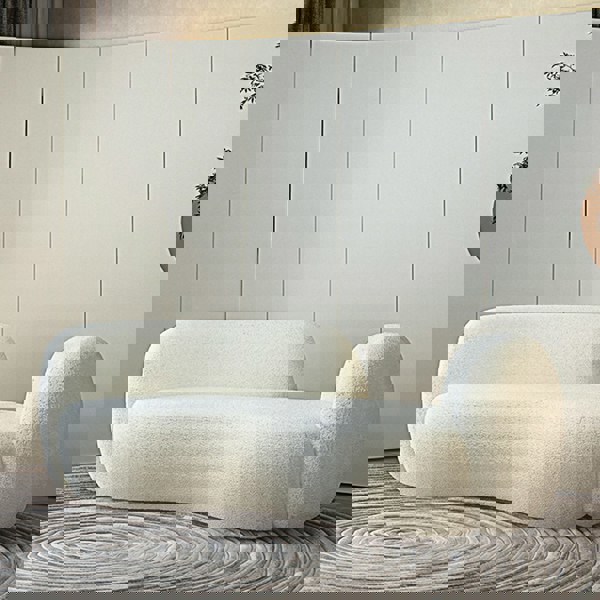 Elara Modern Curved Two Seater, Three Seater Sofa, Boucle-Weilai Concept-Weilai Concept