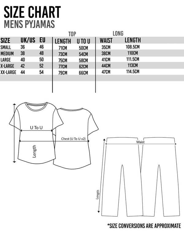 Pacman Mens Black Game Over Short Sleeve Long Leg Pyjama Set