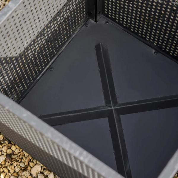 Abode Home & Gifts Industrial Matte Black Square Mesh Fire Pit