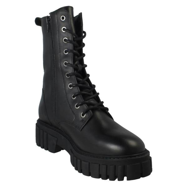 Clarks Ladies Clarks Zip & Lace Up Chunky Sole Tall Ankle Boots Page Lace