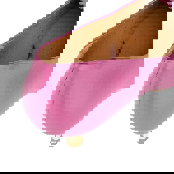 Embassy London Piccadilly - Pink -  Women’s Leather Kitten Heel Pump