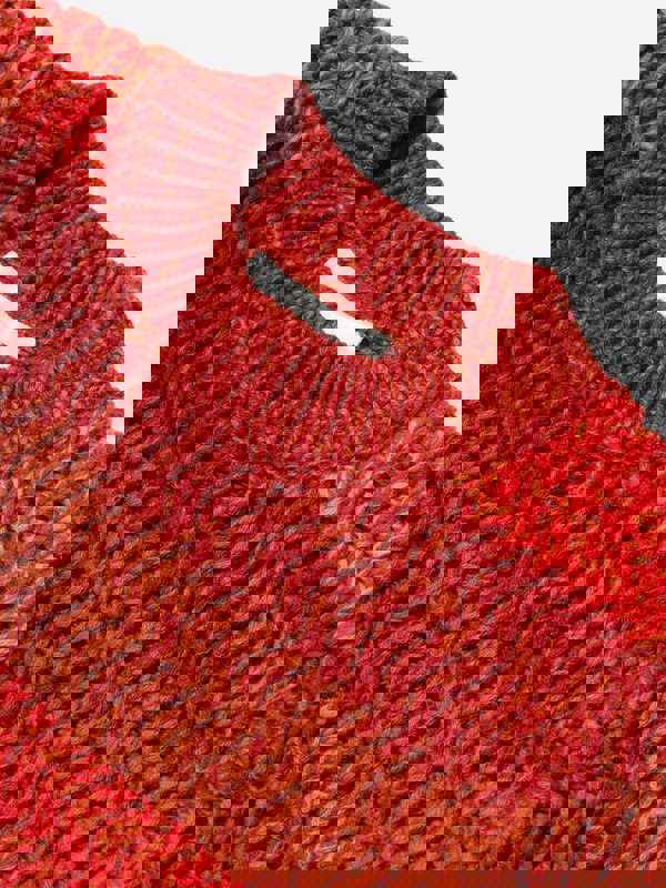 Chloé Girls Knitted Gradient Jumper in Crimson