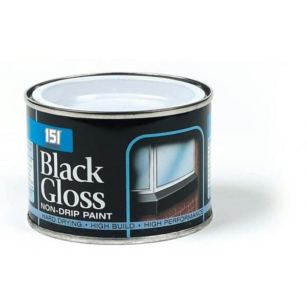 151 Non-Drip Black Gloss Paint Tin 180ml