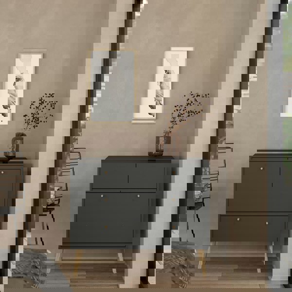 Furniture To Go Cumbria Chest 2 + 2 Drawers Dark Grey