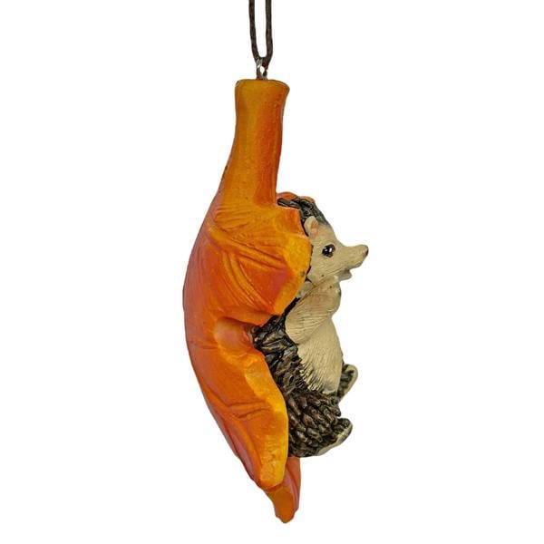 Farmwood Autumnal Hedgehog Leaf Christmas Tree Decoration