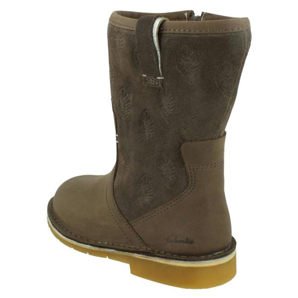 Clarks Girls Clarks Casual Mid Calf Boots Comet Pop