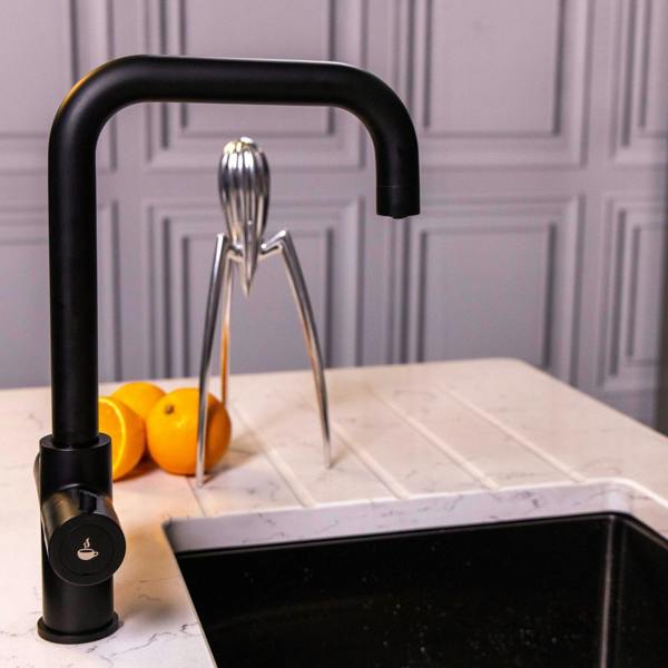 Flode Kyld 4 in 1 Instant Boiling & Cold Water Tap with Filtered Chilled Water | Matt Black Finish