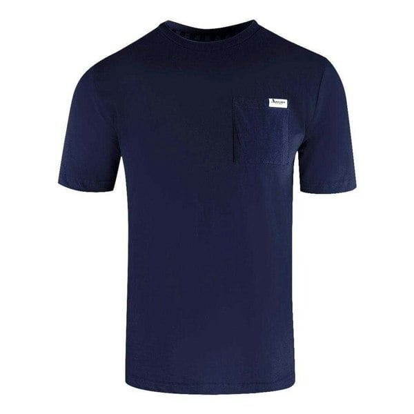 Aquascutum Mens Logo Chest Pocket T-Shirt - Navy