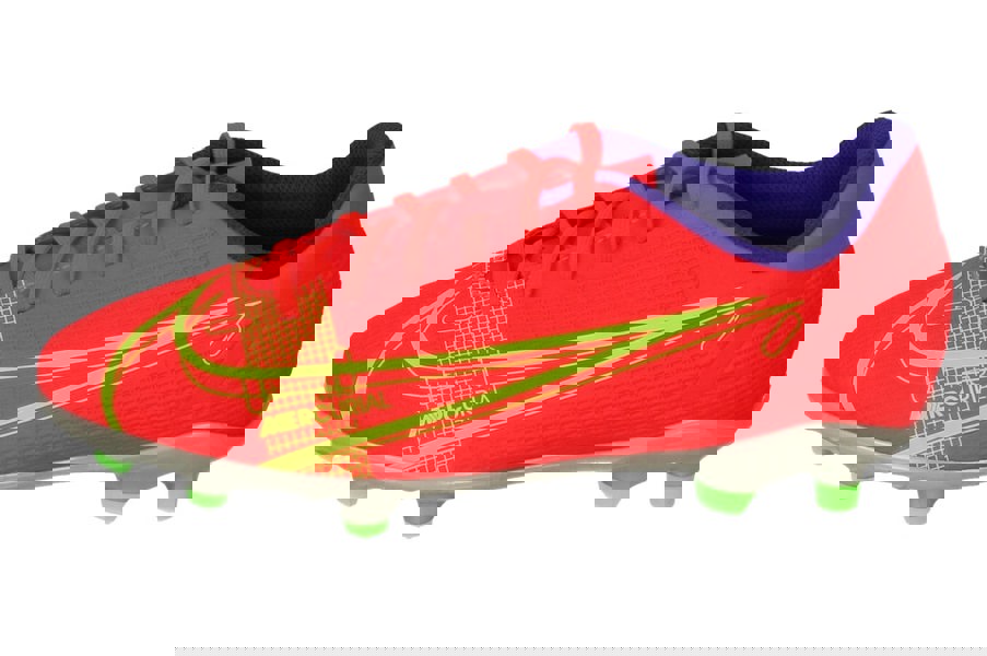 Nike Junior Vapor 14 Club Fg/Mg Football Boots Cv0823  600 - Bright Crimson Metallic Silver 600 - Photo 4