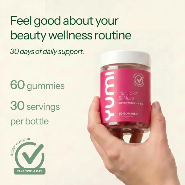 Yumi Nutrition Hair, Skin & Nails with Biotin & Vitamins