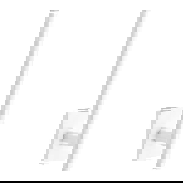 Matt white spare toilet roll holder