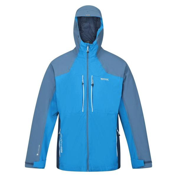Regatta Mens Raddick Waterproof Jacket - Indigo Blue/Stellar - 